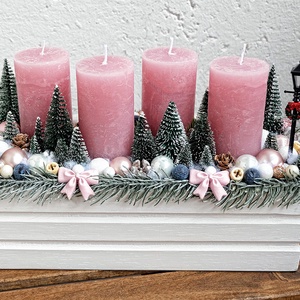 Adventi asztaldísz karácsonyi asztaldísz, Karácsony, Adventi díszek, Adventi asztaldísz, Virágkötés, MESKA