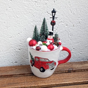 Karácsonyi mini asztaldísz, Karácsony, Adventi díszek, Adventi asztaldísz, Virágkötés, MESKA