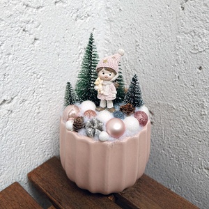 Karácsonyi mini asztaldísz - Meska.hu