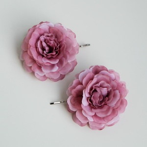 Menyasszonyi hullámcsattos hajdísz mályva rózsaszín, Esküvő, Hajdísz, Kontydísz & Hajdísz, Virágkötés, MESKA