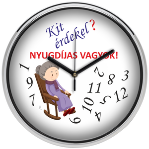 Falióra nyugdíjasoknak (női), 30 cm - otthon & életmód - dekoráció - fali és függő dekoráció - falióra & óra - Meska.hu
