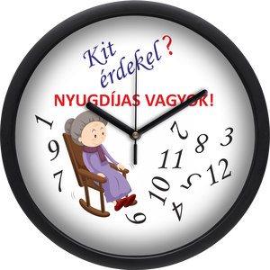 Falióra nyugdíjasoknak (női), 30 cm - otthon & életmód - dekoráció - fali és függő dekoráció - falióra & óra - Meska.hu