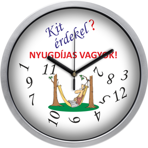 Falióra nyugdíjasoknak (férfi), 30 cm - otthon & életmód - dekoráció - fali és függő dekoráció - falióra & óra - Meska.hu