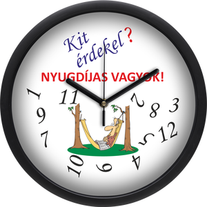 Falióra nyugdíjasoknak (férfi), 30 cm - otthon & életmód - dekoráció - fali és függő dekoráció - falióra & óra - Meska.hu