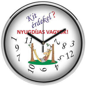 Falióra nyugdíjasoknak (férfi), 30 cm - otthon & életmód - dekoráció - fali és függő dekoráció - falióra & óra - Meska.hu