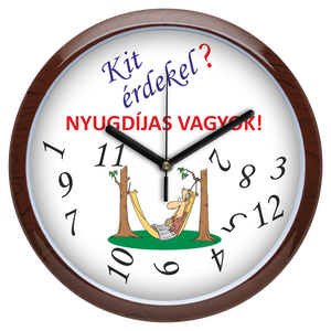 Falióra nyugdíjasoknak (férfi), 30 cm, Otthon & Életmód, Dekoráció, Fali és függő dekoráció, Falióra & óra, Mindenmás, MESKA
