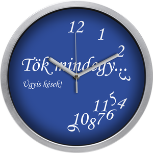 Tök mindegy falióra, 30 cm - kék, Otthon & Életmód, Dekoráció, Fali és függő dekoráció, Falióra & óra, Mindenmás, MESKA