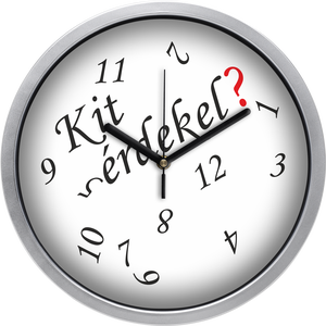 Kit érdekel? falióra, 30 cm - fehér, Otthon & Életmód, Dekoráció, Fali és függő dekoráció, Falióra & óra, Mindenmás, MESKA