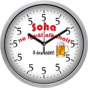 Alkoholos falióra, 30 cm, Otthon & Életmód, Dekoráció, Fali és függő dekoráció, Falióra & óra, Mindenmás, MESKA