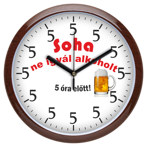 Alkoholos falióra, 30 cm - otthon & életmód - dekoráció - fali és függő dekoráció - falióra & óra - Meska.hu