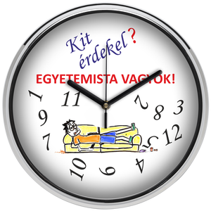 Falióra egyetemistáknak, 30 cm - otthon & életmód - dekoráció - fali és függő dekoráció - falióra & óra - Meska.hu