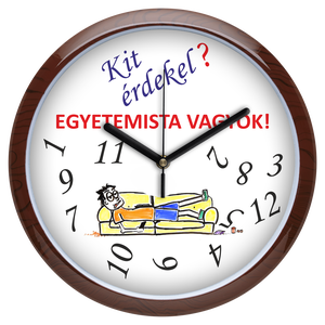 Falióra egyetemistáknak, 30 cm - otthon & életmód - dekoráció - fali és függő dekoráció - falióra & óra - Meska.hu