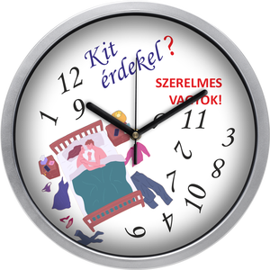 Falióra szerelmeseknek, 30 cm, Otthon & Életmód, Dekoráció, Fali és függő dekoráció, Falióra & óra, Mindenmás, MESKA