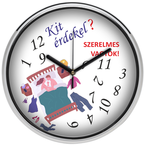 Falióra szerelmeseknek, 30 cm - otthon & életmód - dekoráció - fali és függő dekoráció - falióra & óra - Meska.hu