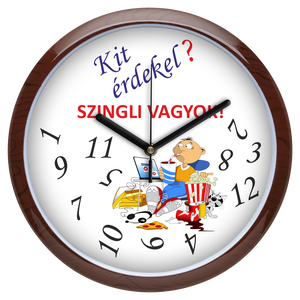 Falióra szingliknek - férfi, 30 cm, Otthon & Életmód, Dekoráció, Fali és függő dekoráció, Falióra & óra, Mindenmás, MESKA