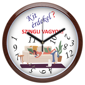 Falióra szingliknek - női, 30 cm - otthon & életmód - dekoráció - fali és függő dekoráció - falióra & óra - Meska.hu