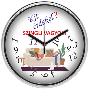 Falióra szingliknek - női, 30 cm - otthon & életmód - dekoráció - fali és függő dekoráció - falióra & óra - Meska.hu