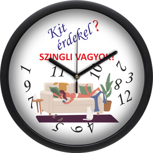 Falióra szingliknek - női, 30 cm - otthon & életmód - dekoráció - fali és függő dekoráció - falióra & óra - Meska.hu