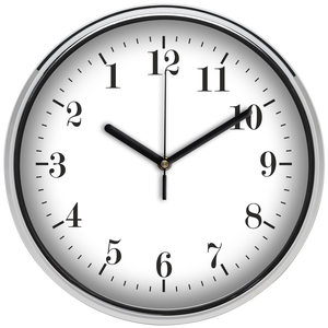 Visszafelé járó falióra, 30 cm - otthon & életmód - dekoráció - fali és függő dekoráció - falióra & óra - Meska.hu