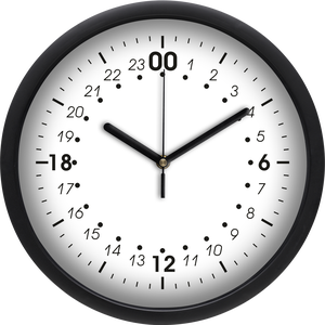 24 órás falióra, 30 cm, Otthon & Életmód, Dekoráció, Fali és függő dekoráció, Falióra & óra, Mindenmás, MESKA