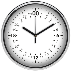 24 órás falióra, 30 cm - otthon & életmód - dekoráció - fali és függő dekoráció - falióra & óra - Meska.hu