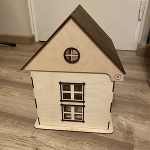 Borítékgyűjtő házikó � színezett tetővel - esküvő - emlék & ajándék - nászajándék - nászajándék gyűjtők - Meska.hu