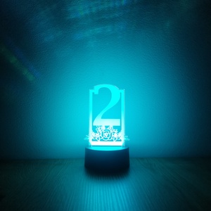 Esküvői asztalszám dekorlámpa - esküvő - dekoráció - asztaldísz - Meska.hu