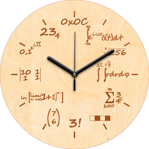 Gravírozott matekzseni falióra, Otthon & Életmód, Dekoráció, Fali és függő dekoráció, Falióra & óra, Mindenmás, MESKA