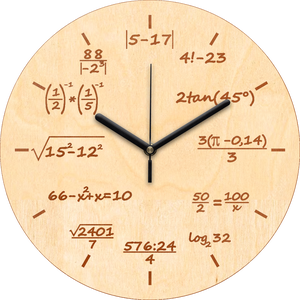 Gravírozott matekzseni junior falióra, Otthon & Életmód, Dekoráció, Fali és függő dekoráció, Falióra & óra, Mindenmás, MESKA