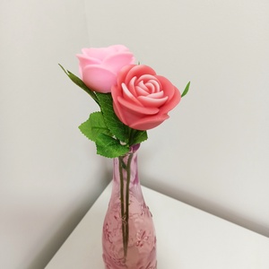 Szappan virág szál - esküvő - dekoráció - asztaldísz - Meska.hu