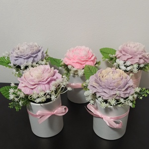 Rózsa szappan dísz - Meska.hu