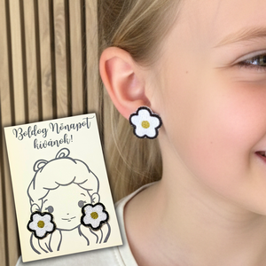 Nőnapi fülbevaló ajándék lányoknak - ékszer - fülbevaló - pötty fülbevaló - Meska.hu