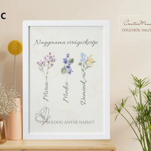 Nagymama köszöntő - otthon & életmód - dekoráció - kép & falikép - poszter - Meska.hu