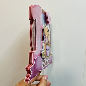 Micimackó (kislány) tortabeszúró - otthon & életmód - papír, írószer - ajándékozás kellékei - papírtorta - Meska.hu