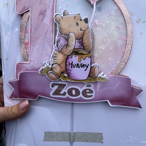 Micimackó (kislány) tortabeszúró - otthon & életmód - papír, írószer - ajándékozás kellékei - papírtorta - Meska.hu