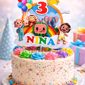 Cocomelon tortabeszúró - esküvő - dekoráció - sütidísz - Meska.hu