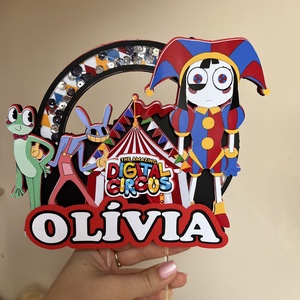 Digitális Cirkusz tortabeszúró, Esküvő, Dekoráció, Sütidísz, Papírművészet, MESKA