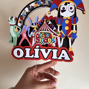 Digitális Cirkusz tortabeszúró - esküvő - dekoráció - sütidísz - Meska.hu