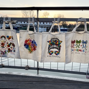 Autizmus világnap vászontáska � adományos kampány (limitált) - Meska.hu