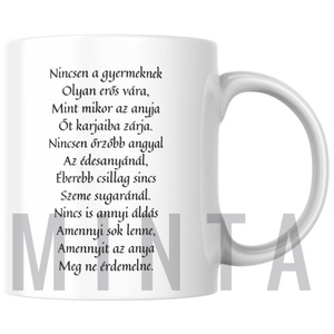 Anyák napi bögre verssel - otthon & életmód - konyhafelszerelés, tálalás - tálalás - bögre & csésze - Meska.hu