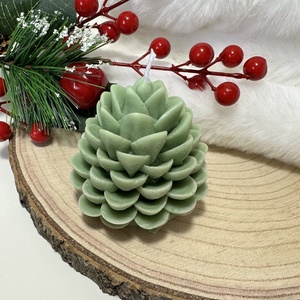 Toboz Szójaviasz Gyertya - Zöld - Meska.hu