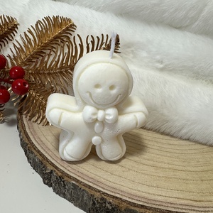 Karácsonyi Mézeskalács Gyertya - Fehér - otthon & életmód - gyertya, illat, aroma - gyertya - Meska.hu