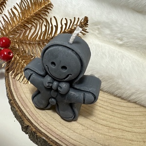 Karácsonyi Mézeskalács Gyertya - Fekete - otthon & életmód - gyertya, illat, aroma - gyertya - Meska.hu