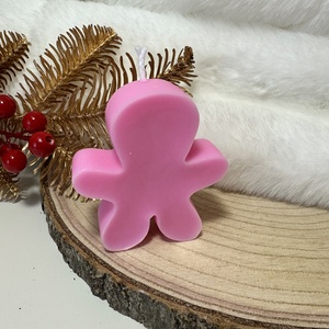 Karácsonyi Mézeskalács Gyertya - Rózsaszín - otthon & életmód - gyertya, illat, aroma - gyertya - Meska.hu