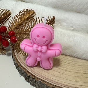 Karácsonyi Mézeskalács Gyertya - Rózsaszín - otthon & életmód - gyertya, illat, aroma - gyertya - Meska.hu