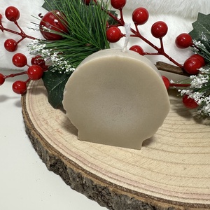 Karácsonyi Szarvasos Szójaviasz Gyertya - Barna - otthon & életmód - gyertya, illat, aroma - gyertya - Meska.hu