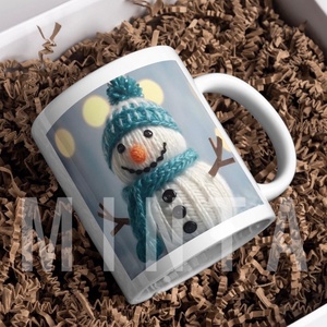 Karácsonyi bögre - Hóemberes, Otthon & Életmód, Konyhafelszerelés, tálalás, Tálalás, Bögre & Csésze, Kerámia, MESKA