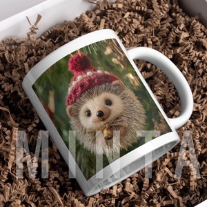 Karácsonyi bögre - Sünis, Otthon & Életmód, Konyhafelszerelés, tálalás, Tálalás, Bögre & Csésze, Kerámia, MESKA