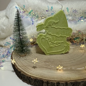 Karácsonyi Grincs Gyertya - Zöld - otthon & életmód - gyertya, illat, aroma - gyertya - Meska.hu