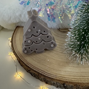 Karácsonyfa Gyertya - Barna - Meska.hu